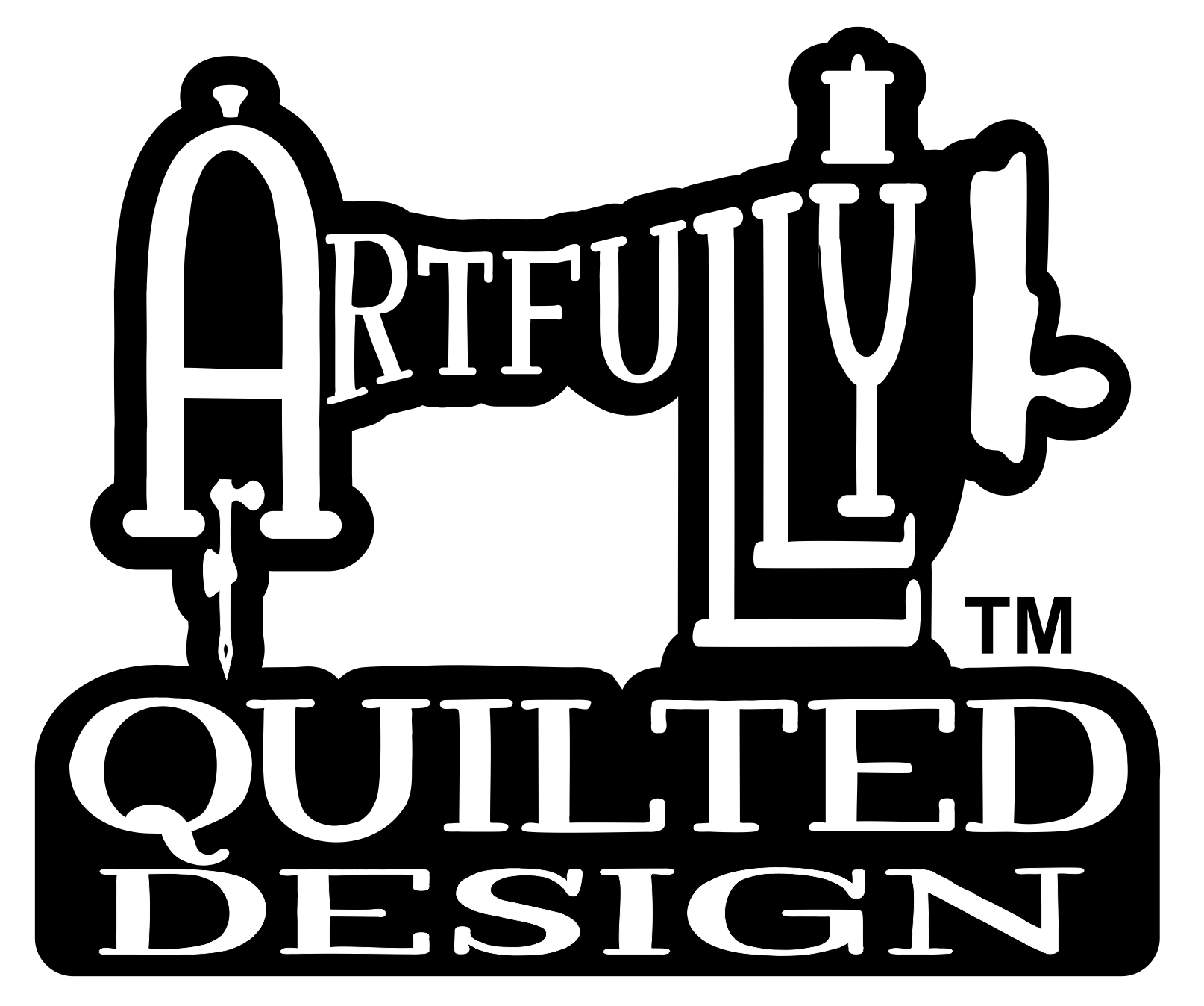 Artfully Quilted Design Square Logo