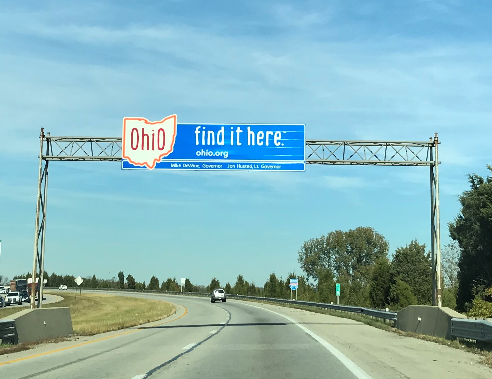 Ohio Welcome sign