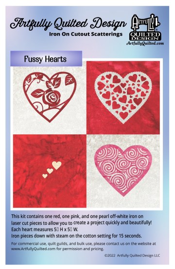 Photo of Fussy Hearts packaging.